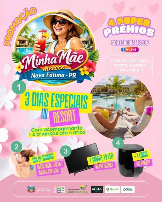 Arte da promoção Minha Mãe Merece