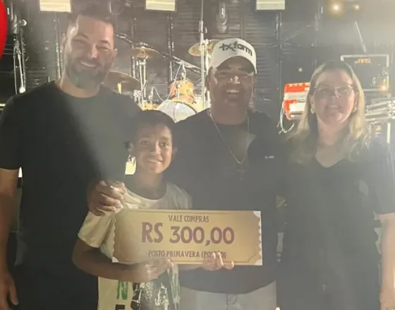 Ganhador com o vale-compra